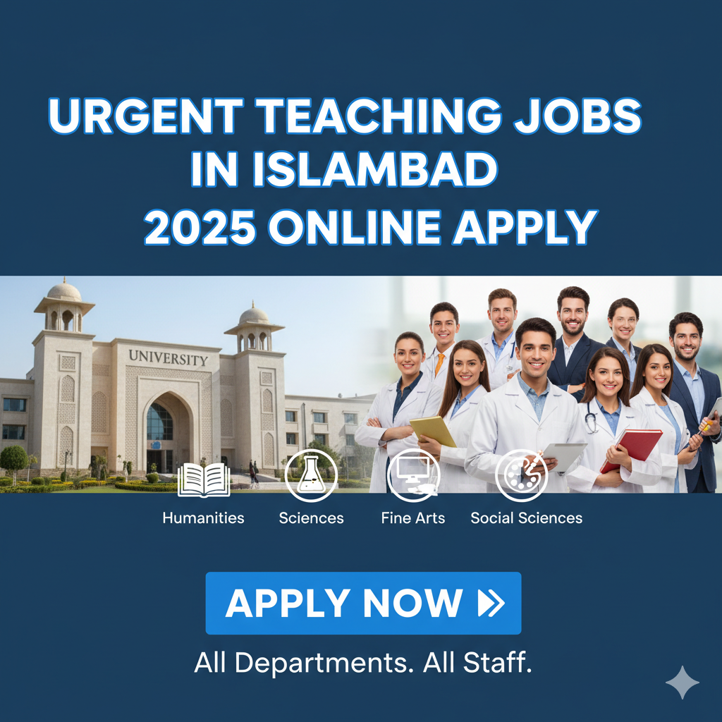 Urgent Teaching Job in Islamabad