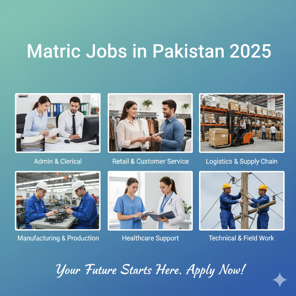Matric Jobs in Pakistan 2025